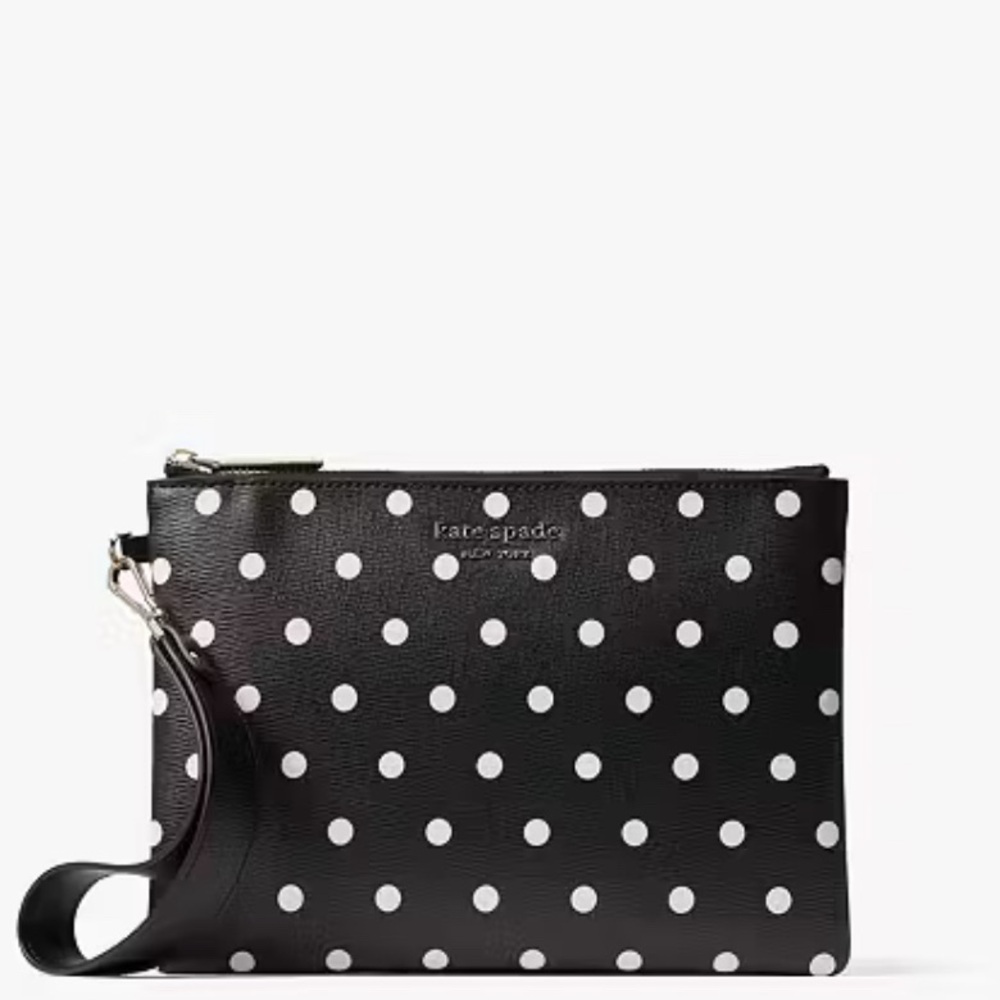 Kate Spade Spencer Cabana Dot Small Pouch Wristlet